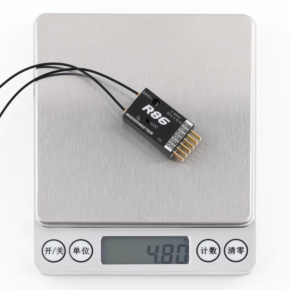 Radiomaster Récepteur PWM compatible R86 V2 6 canaux SFHSS