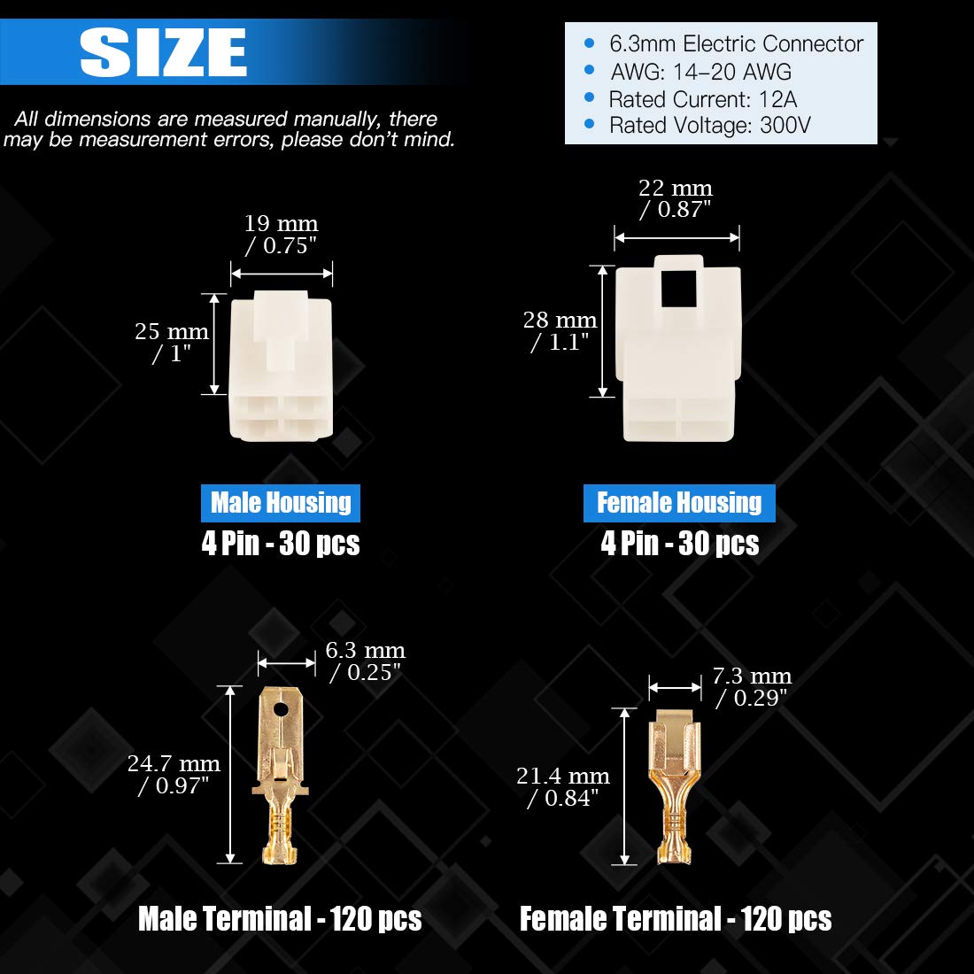 Glarks 30Sets 6 Couleurs 2cm Rotating Homard Fermeture Kit, Comprend 30