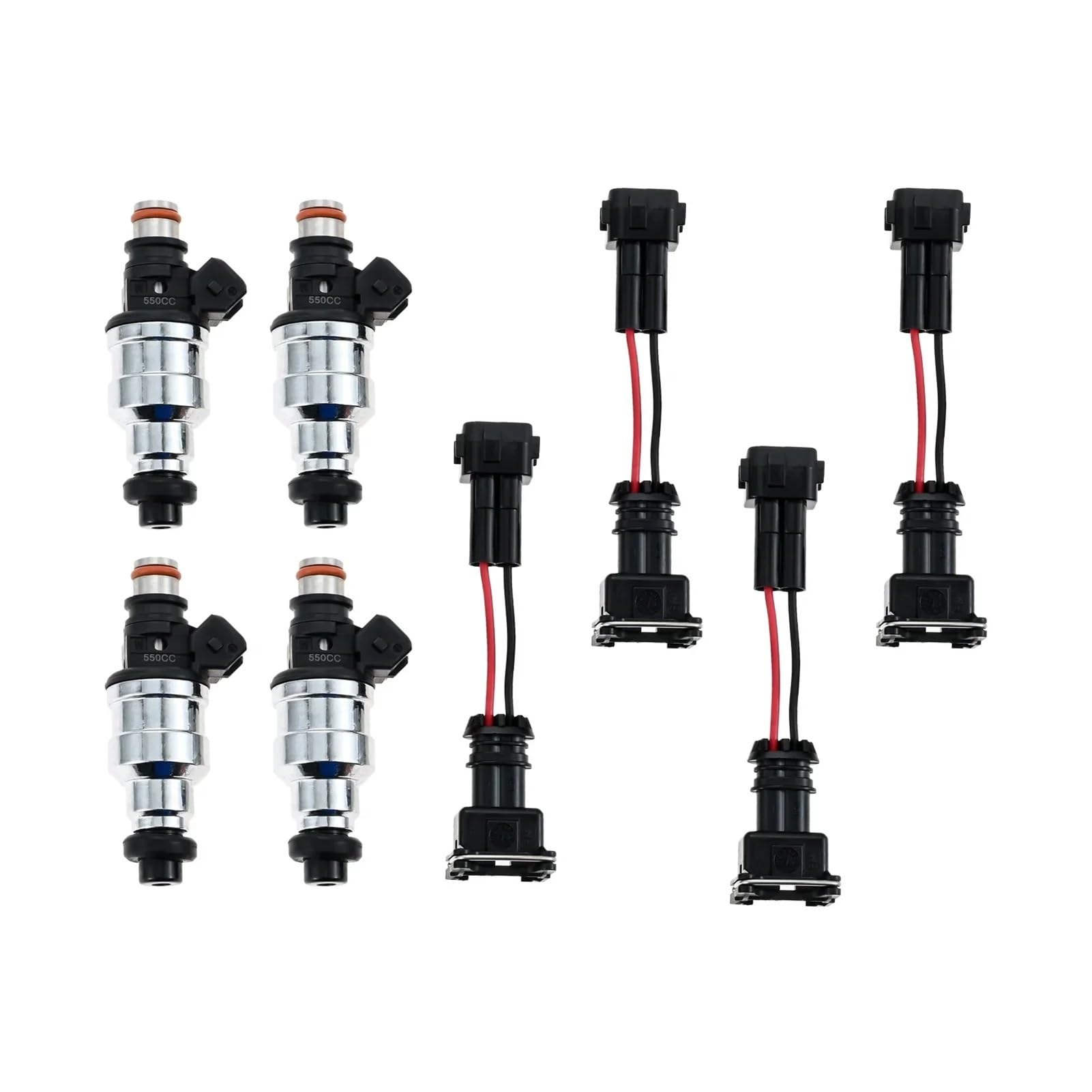 Zestaw do wymiany paliwa 550 cm3 z okablowaniem wtryskiwacza Honda OBD1 OBD2 B16 B18 B20 D15 D16 D18 H22