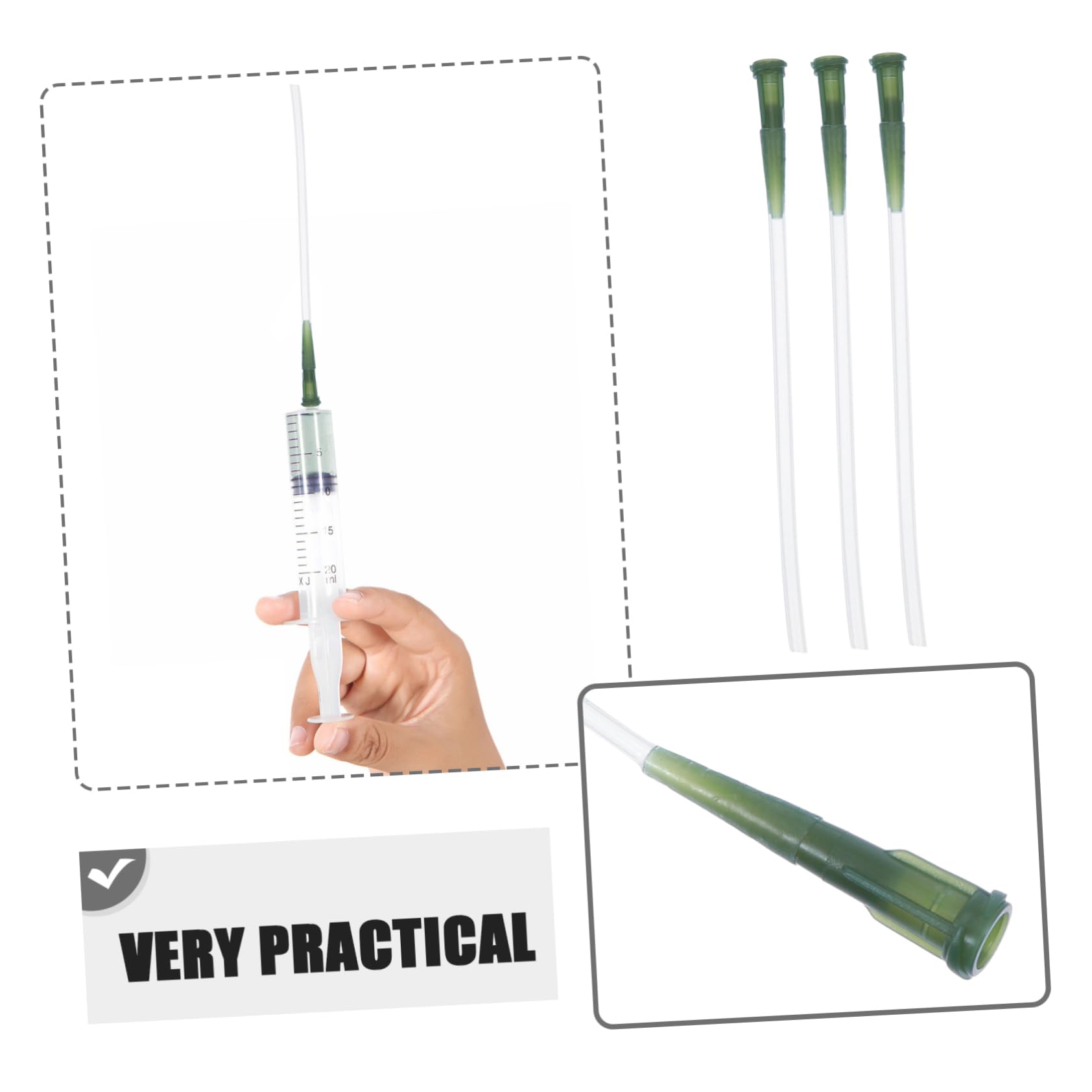 Abaodam 3pcs Birds Feeding Hose Accessory for Young Birds Food Grade Medicine Supply Tool Durable Soft Tubing