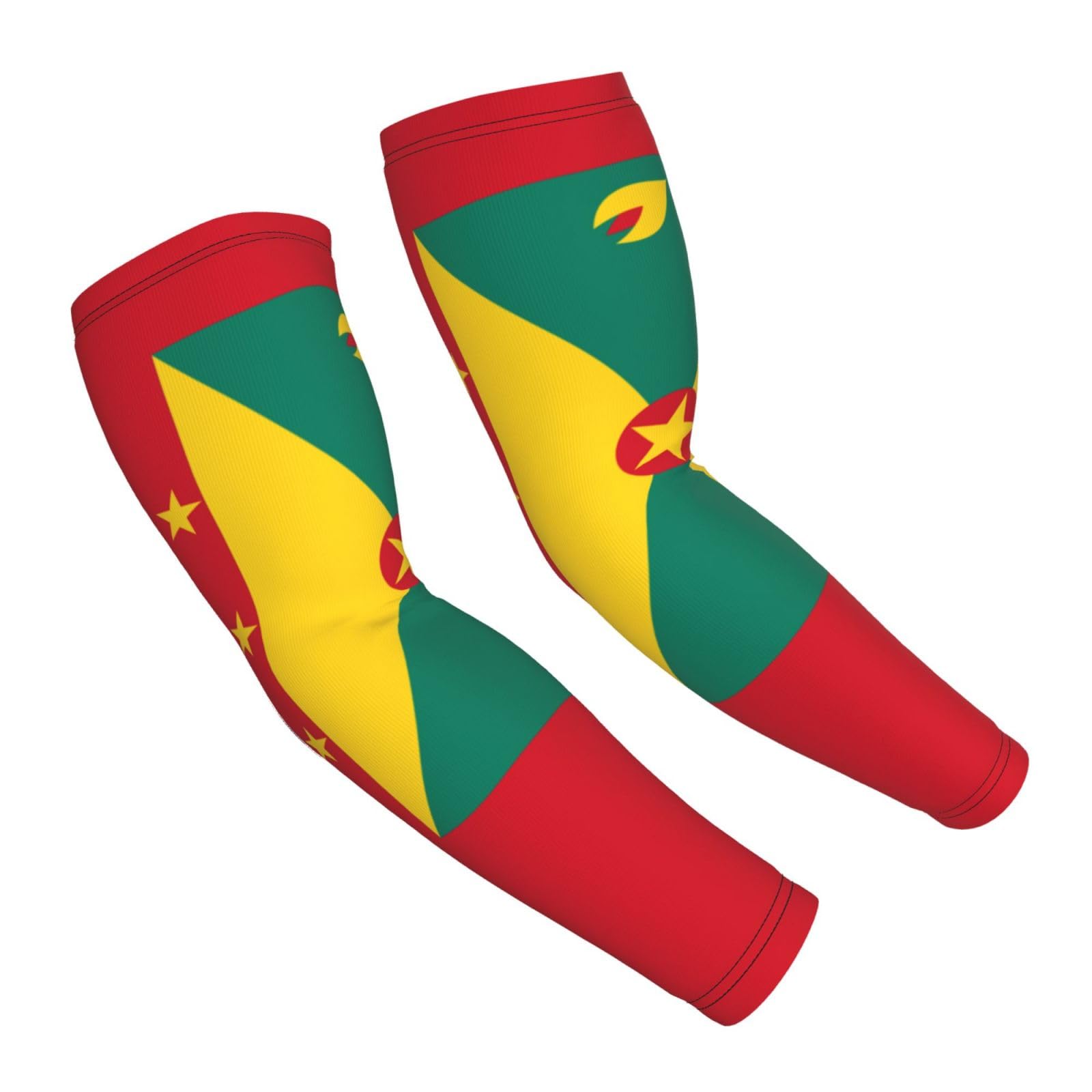 CUTEDWARF Flag Of Grenada Sun Protection Arm Long Sleeve Protector Unisex Outdoor Sports Protective Sleeve Guard