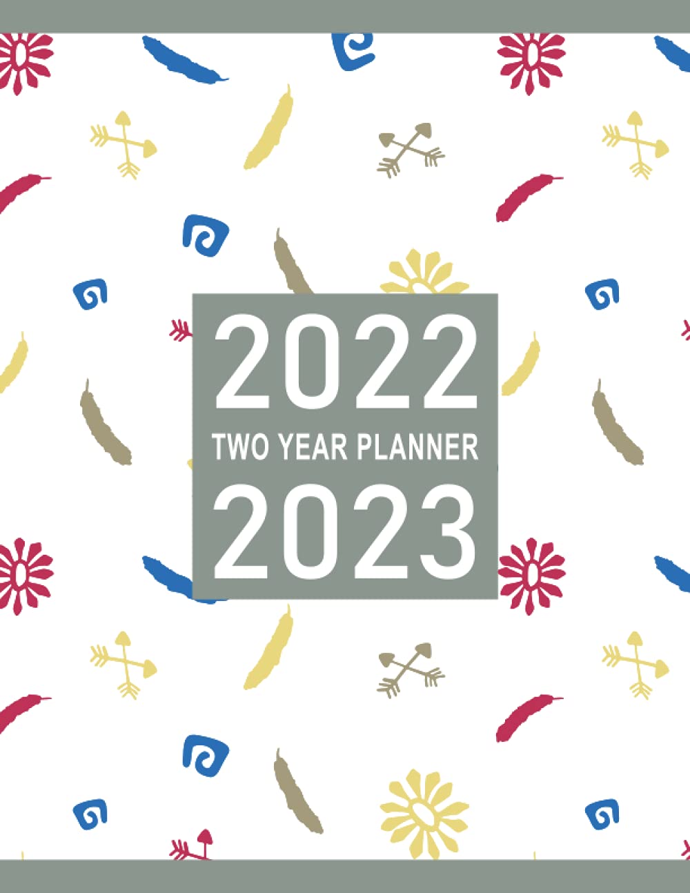 2022-2023 TWO YEAR PLANNER: Two Year Plan Ahead Daily Planner | Nifty Monthly Weekly Calendar With Marble Floral Cover | 24 Months January 2022 To ... Agenda Notebook | Large Size 8.5 x 11 in