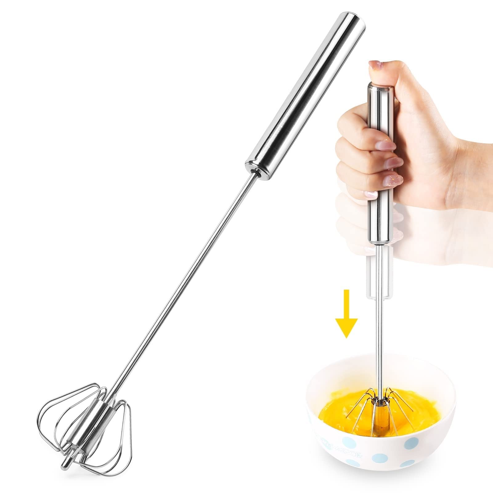 hand push whisk egg beater