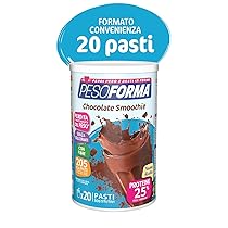 PESOFORMA CHOCO SMOOTHIE, Pasto Sostitutivo per il Controllo del Peso, Smoothie Gustoso che Aiuta a Rimettersi in Forma, Ricco in Proteine e Fibre, Solo 205 Calorie, 20 pasti, 540 gr