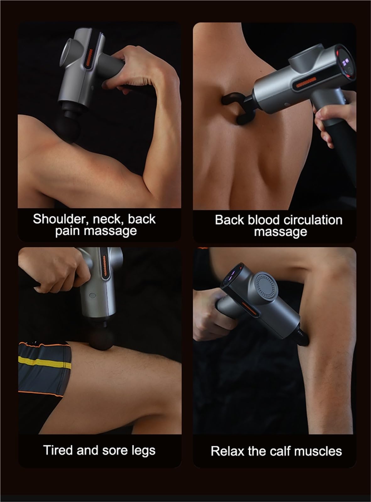 Pistola Massaggiante, Pistola Per Massaggio A Percussione Dei Tessuti Profondi, Massaggiatore Elettrico Portatile per il rilassamento muscolare