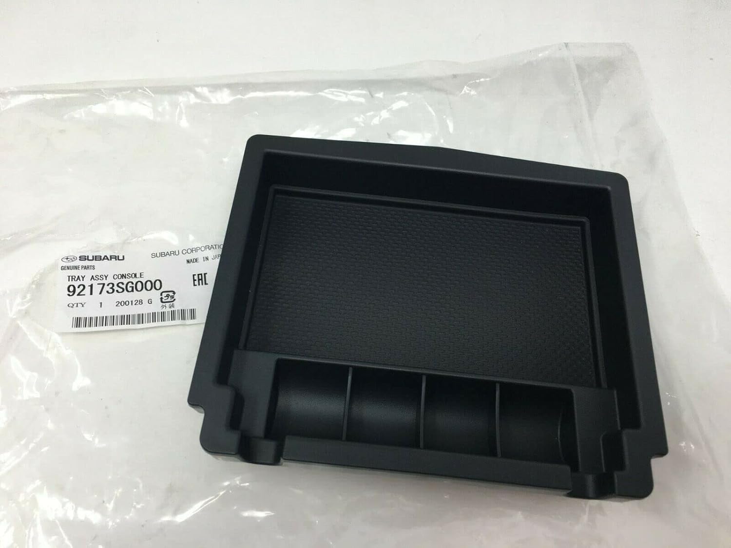 Subaru Center Console Tray 2014-2024 Forester & 2025 Forester Wilderness 92173SG000 Black Coin Genuine OEM