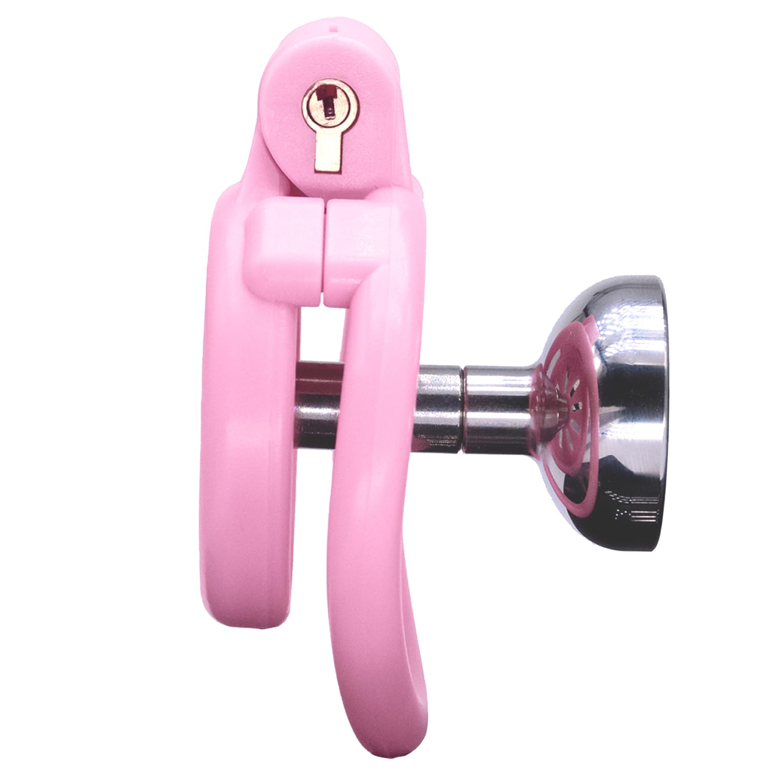 BDSMYEE Set Gabbia di Castità Piatta Maschile, Giocattolo Sessuale Gabbia di Castità Invertita con 4 Anelli per testicoli, Gabbia per Pene Schiavo Giocattolo Sessuale Bondage BDSM Estremo Set