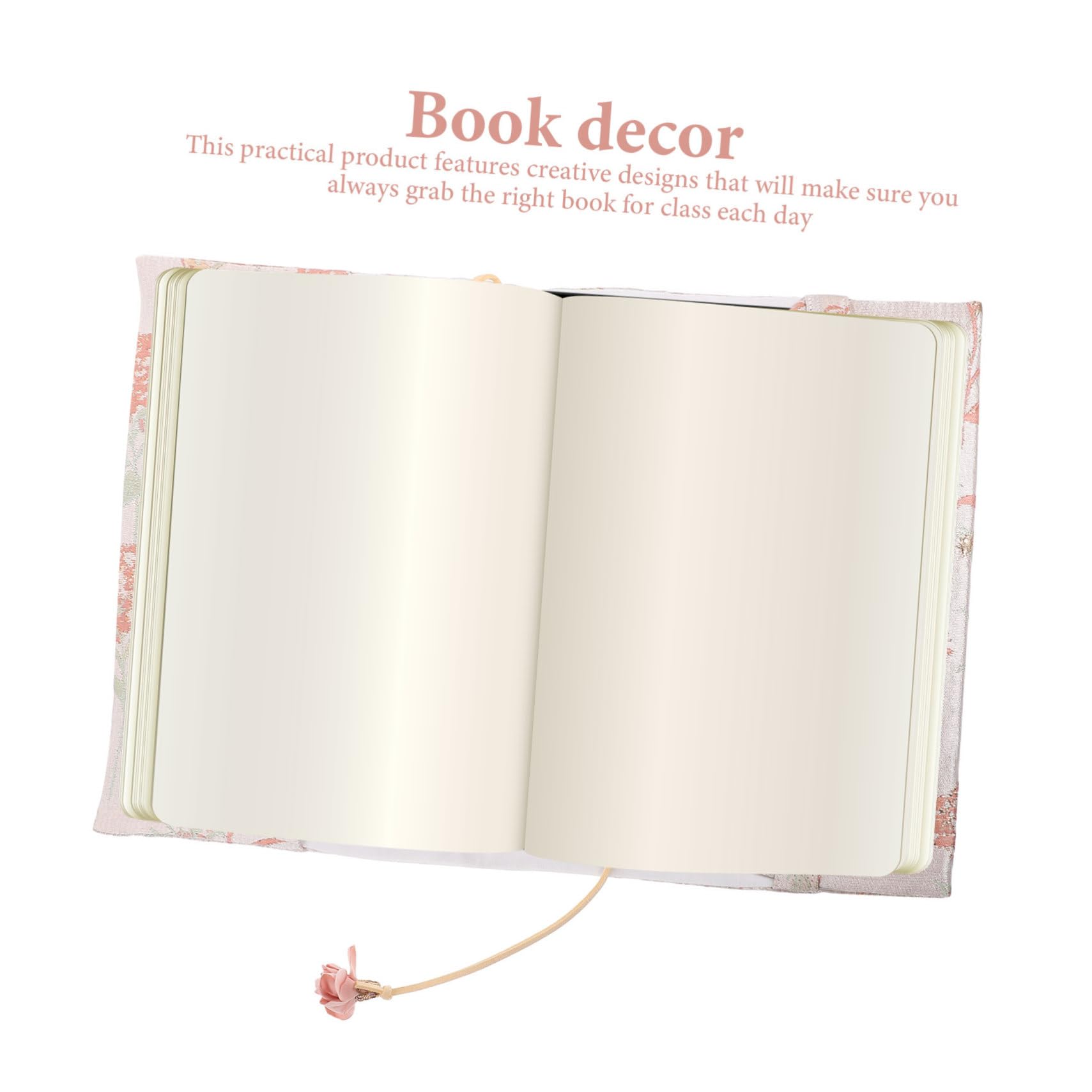 NUOBESTY 3 Pièces Couverture de livre en tissu des cahiers carnet de notes élégant protège-livre pochette de protection de livre manuel livres Compte poudre de pissenlit a5 décorer rose