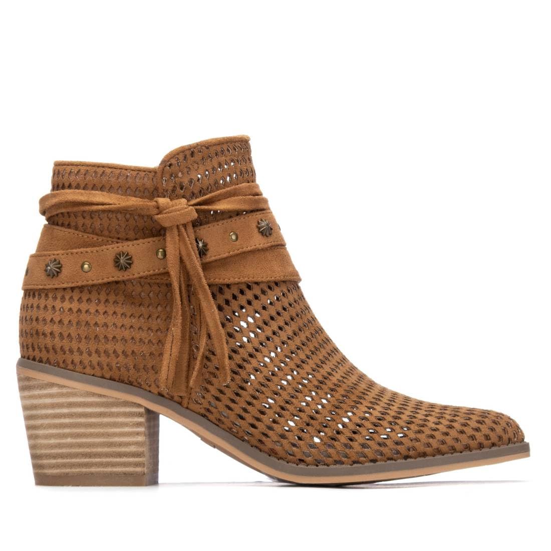 REFRESH - Botín Mujer Camel - Calzado Cómodo y Versátil - Moda casual - Modelo 17518002 (Talla 40)