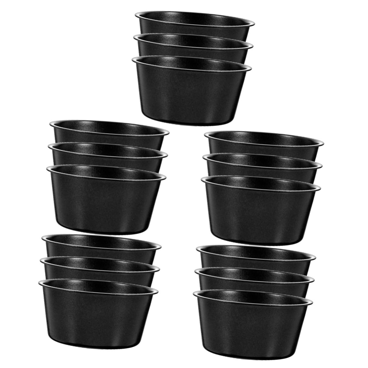 PRETYZOOM 15 Moldes De Pudín Para Magdalenas Moldes Redondos Para Pasteles Tarta De Queso Tazas De Pudín Mini Moldes Para Pudín Moldes Para Pasteles Moldes Redondos Para Hornear