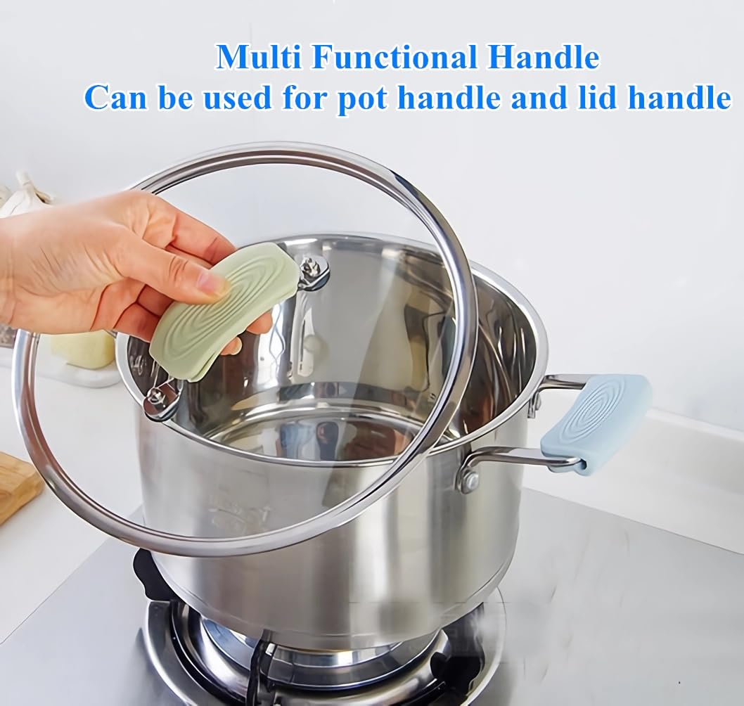 2 Paar Silikon Topfgriffe - Hitzebeständige Griffhalter Für Töpfe & Pfannen