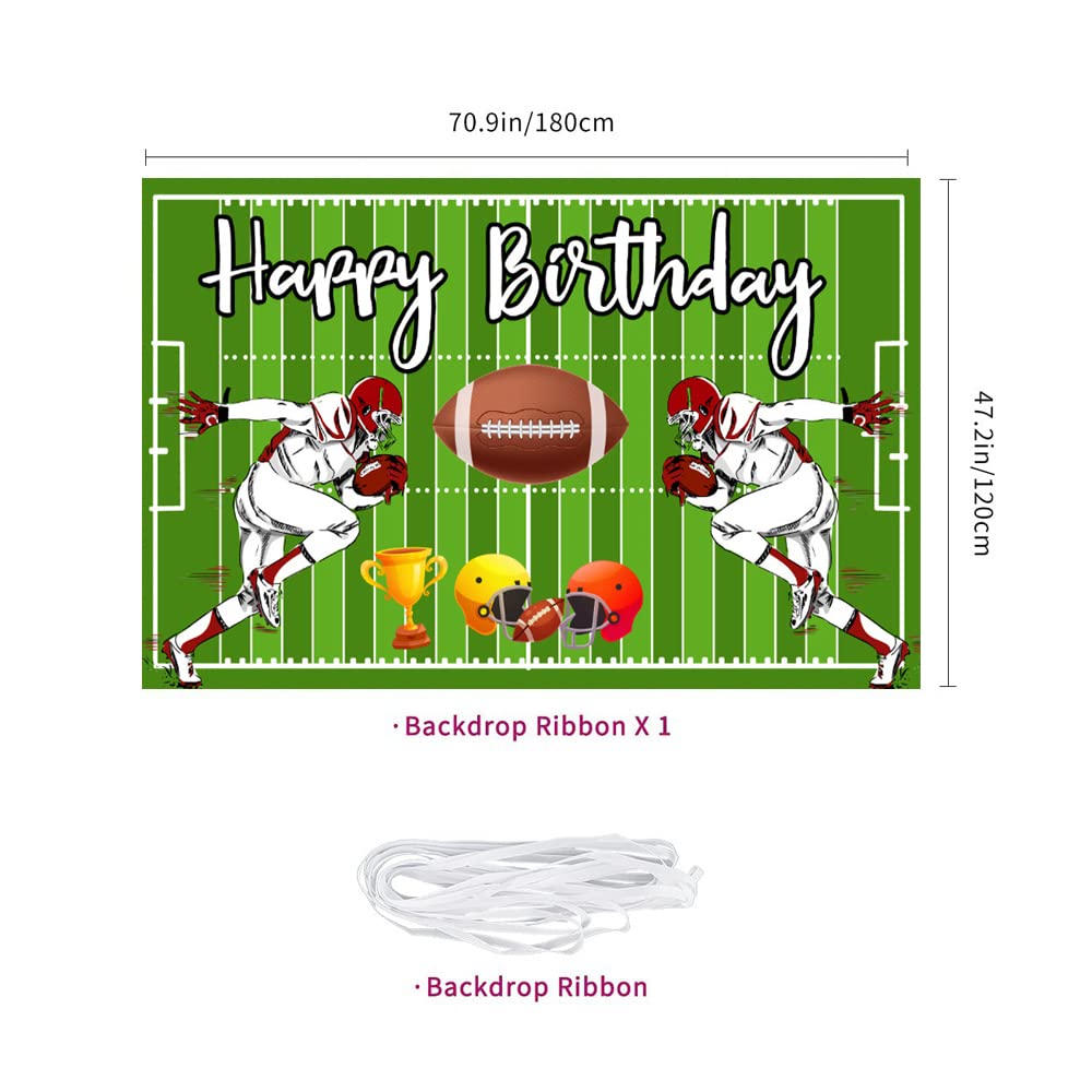 Fußball-Geburtstagsbanner „1. Jahr – Erste Klasse“ – Für Super Bowl Party, Sport-Deko, Personalisierbar