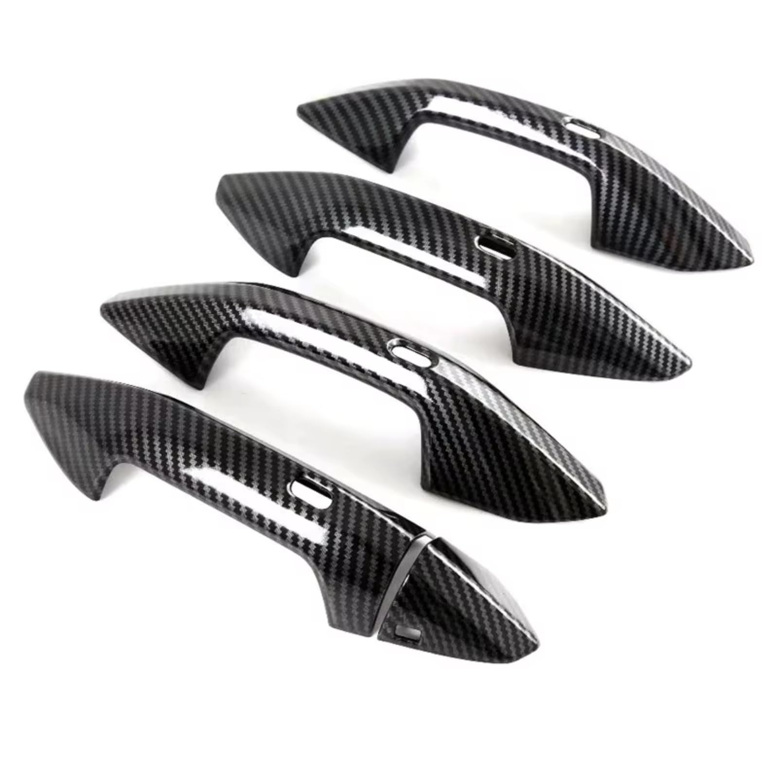 FVOIRSS Outer Door Handle Compatible with A3 8Y Sedan for Sportback Limousine 2021 2022 2023 Car Accessories Outside Door Handle Protection Cap Cover Trim(Carbon Fiber)