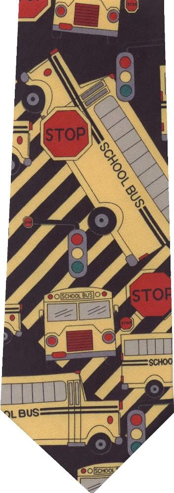 School Buses New Novelty Tie
