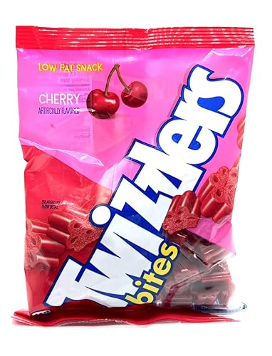 Twizzlers Bites, sabor a cereza, aperitivo bajo en grasa