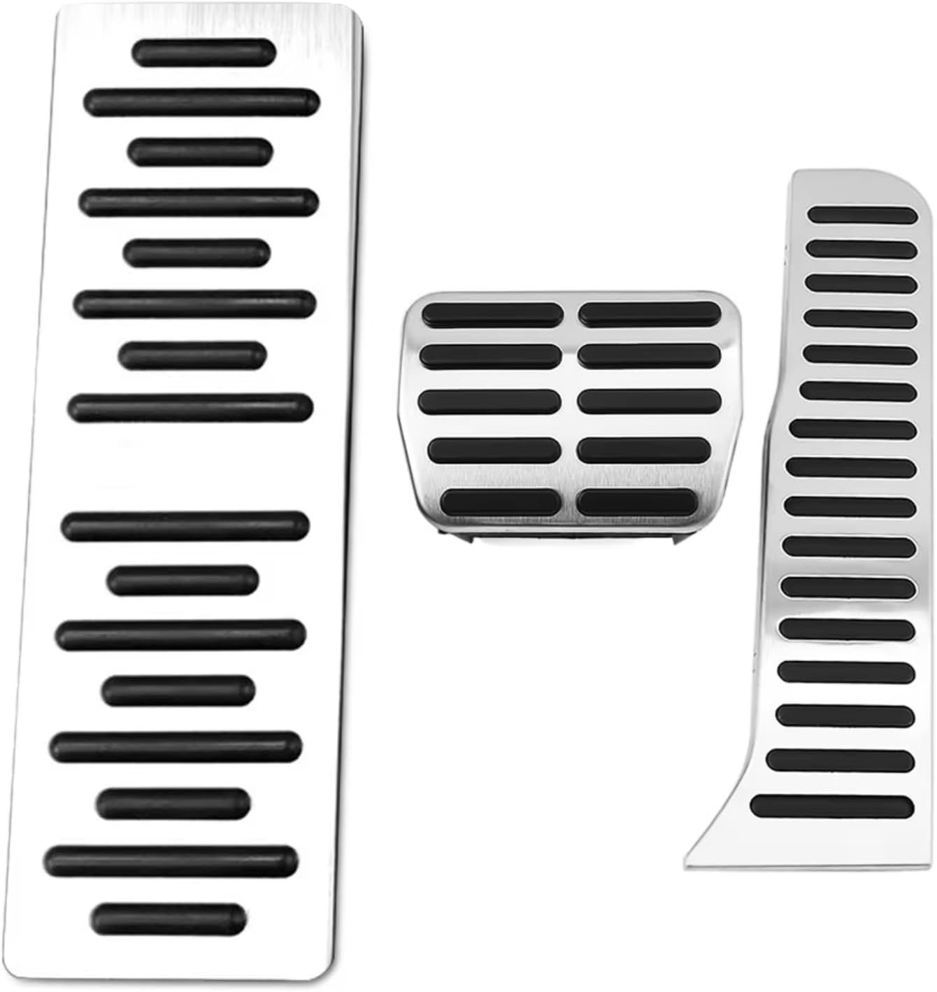 Car Pedal Pad Replacement for VW for Jetta Mk5 MK6 for Golf for Scirocco for Passat B6 B7 for Line Car Pedals Foot Fuel Brake Clutch Cover(Style 1 Footrest 1pc)(Style 2 MT 4pcs)