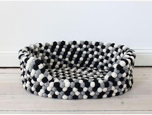 WOOLDOT - Cama para Perros Black White S 40 x 30 x 20 - (571400400084)
