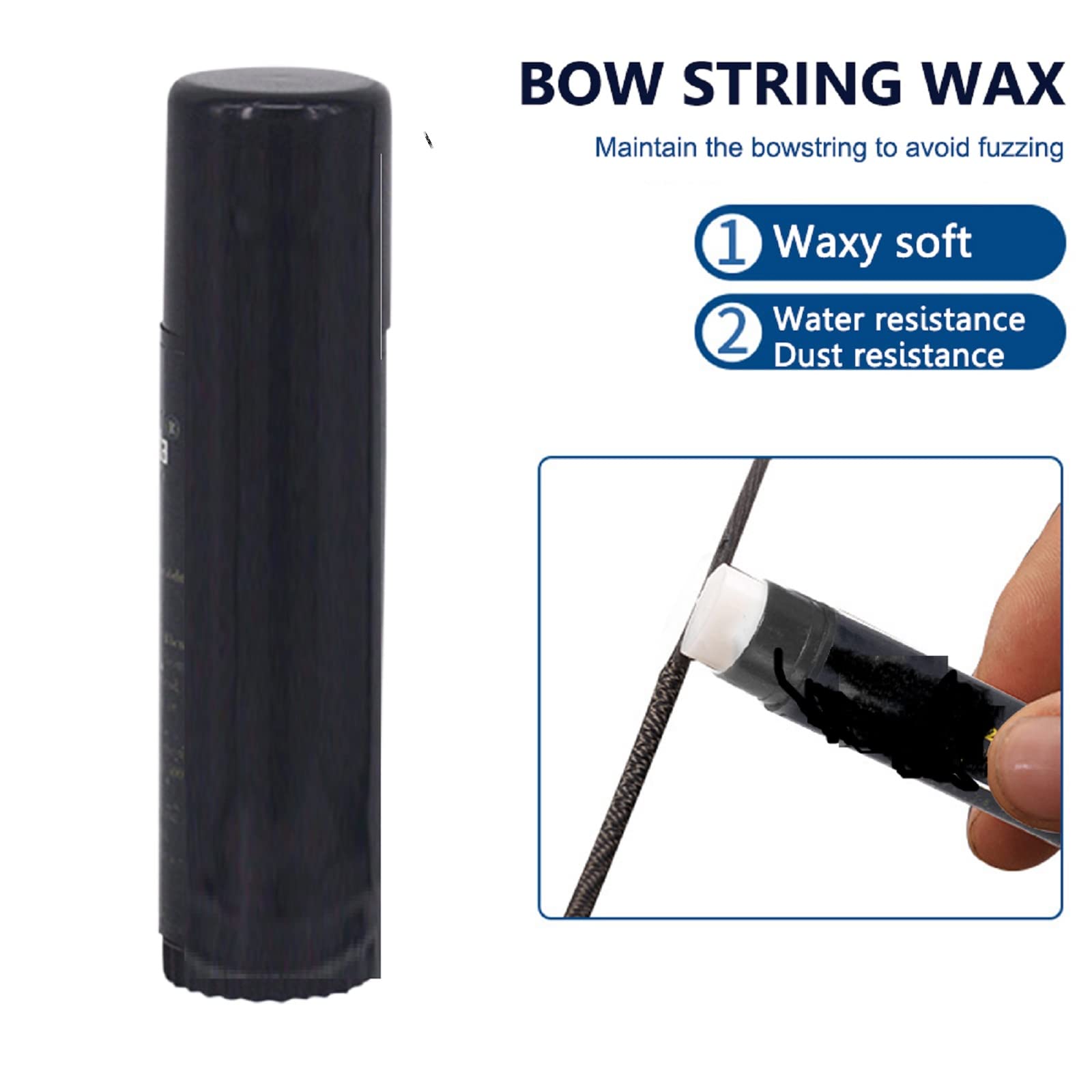 String Cera Archery Bow,Cera per la Manutenzione,Lubrificante per Binari di Protezione,Cera d'api per Arco ricurvo con Balestra,Ridurre L'attrito Evitare Lo Sfilacciamento, 1 Pezzi