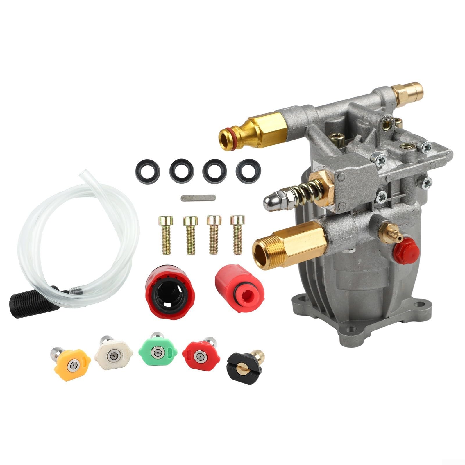 Pompa di ricambio per idropulitrice orizzontale 3/4 di pollice albero 2400-2750 PSI 2.2-2.4 GPM Carter senza olio Installazione rapida per Karcher per generatori Honda