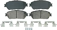 Wagner QS ZD906A Ceramic Front Brake Pads for 2004-2010 Toyota Sienna - Quiet Stops, Chamfered Edges
