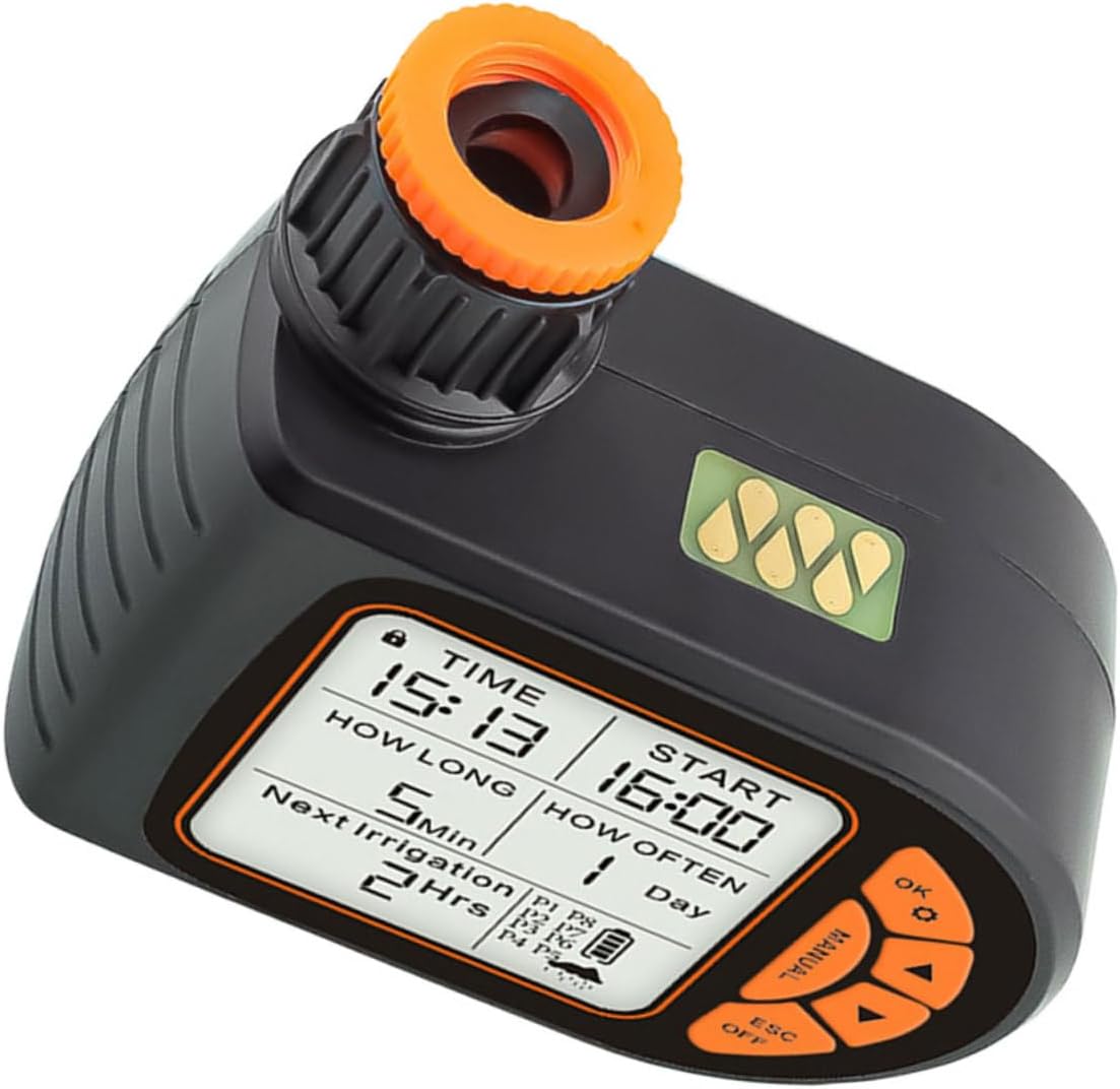 Garden Watering Timer Digital Irrigation Controller Single-Outlet Hose Timer for Automatic Sprinklers