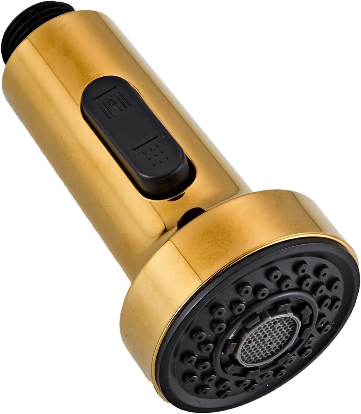 Kitchen Faucet Head Replacement, Pull Down Spray Head with 2 Spray Modes, High Pressure Faucet Sprayer, Universal Sink Spray Head Replacement (Brushed Gold)