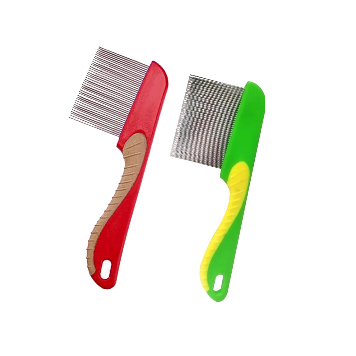 Emily Pets Flea Rubber Handle Single Side Steel Needles Pet Comb Get More Ticks & Fleas Comb, Hairbrush for Puppies & Dogs, 6inch Flea Comb with Long Wristle (Pack of 2,Color May Vary) (B09Q89R99K) Amazon Price History, Amazon Price Tracker