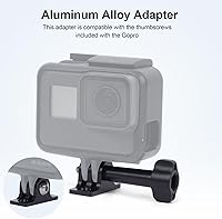 Vista 5 de Adaptador de montaje para computadora de bicicleta de aleación de aluminio, compatible con cámaras de acción GoPro y luces de bicicleta, soporte
