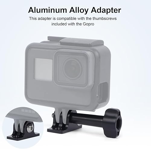 Miniatura 5 de Adaptador de montaje para computadora de bicicleta de aleación de aluminio, compatible con cámaras de acción GoPro y luces de bicicleta, soporte