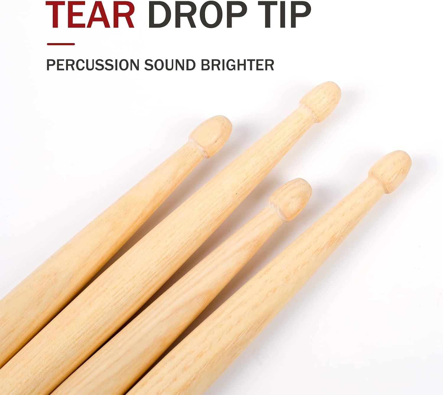 Musfunny 5A Wood Drum Sticks for Kids Drumsticks for Electronic Drum image 4