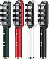 Escova Alisadora Profissional 5 em 1, Modeladora Térmica Bivolt com Tecnologia de Íons, Cerâmica para Alisar, Modelar e Eliminar Frizz,