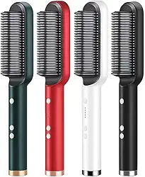 Escova Alisadora Profissional 5 em 1, Modeladora Térmica Bivolt com Tecnologia de Íons, Cerâmica para Alisar, Modelar e Eliminar Frizz,