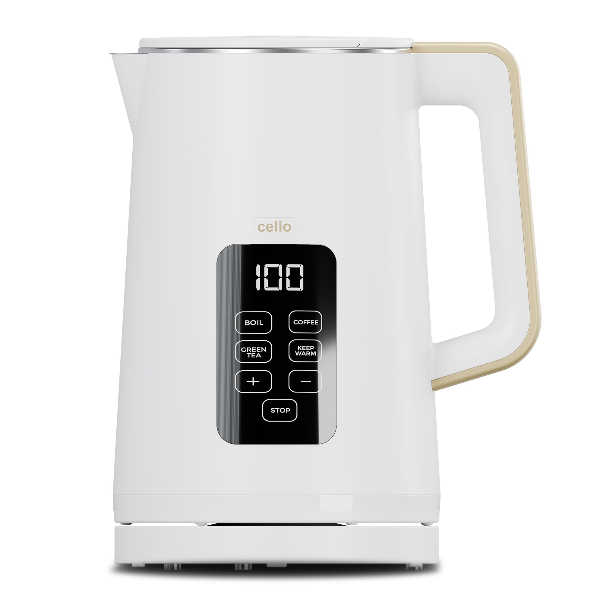 Cello -Ke185-Wh White Digital Kettle With Touch Panel