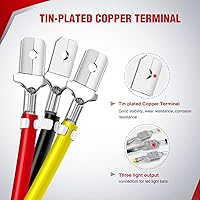 Vista 54 de Nilight Kit de extensión de arnés de cableado de conector DT de 3 pines de 16 AWG de 16 AWG, 10 pies, enchufe y juego, para modo dual, barra