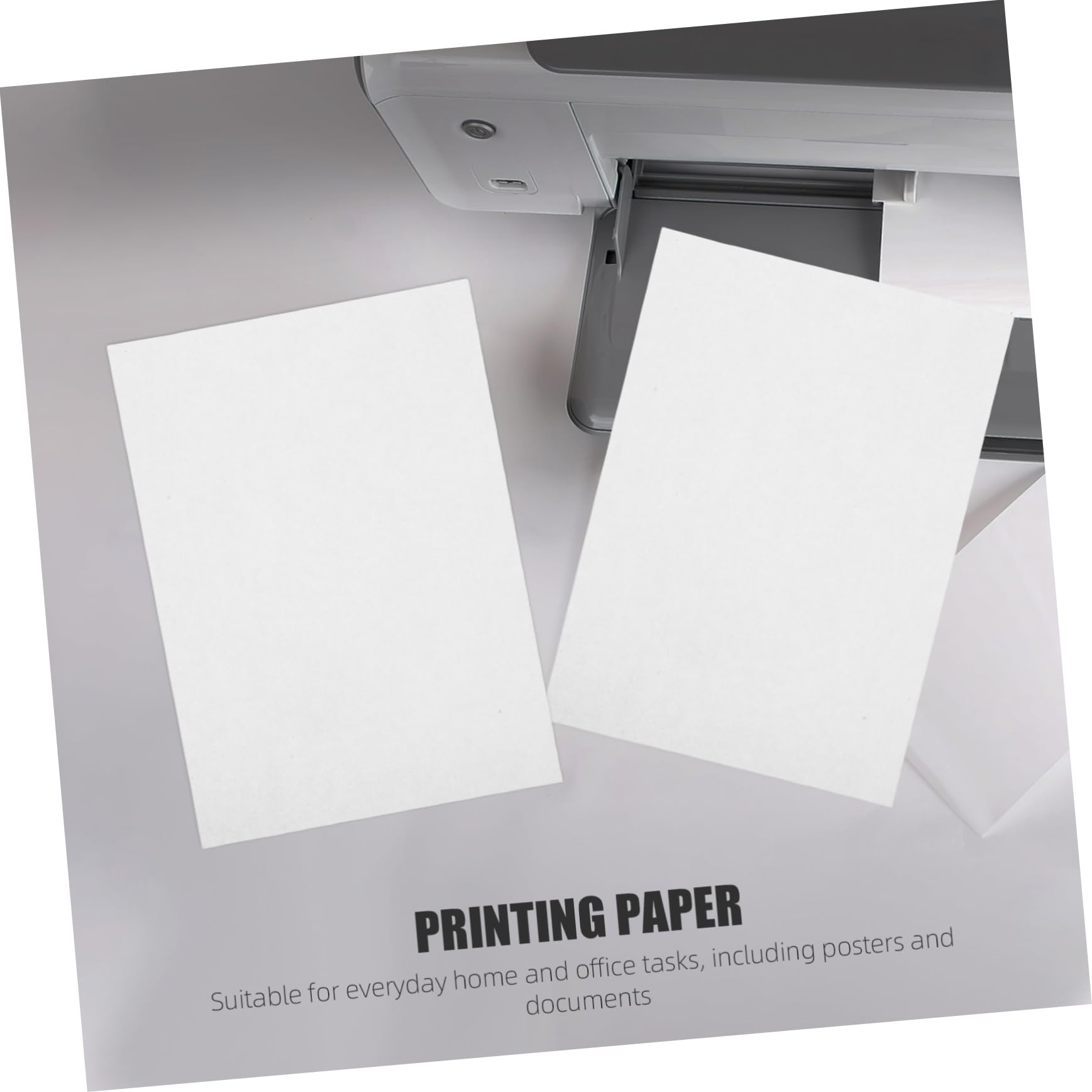 TEHAUX Papel para Imprimir Pegatinas Blanco A5 70g, 500 Hojas de Papel para Fotocopiadora Impresión a Doble Cara y Uso Versátil para Documentos y Proyectos de Dibujo