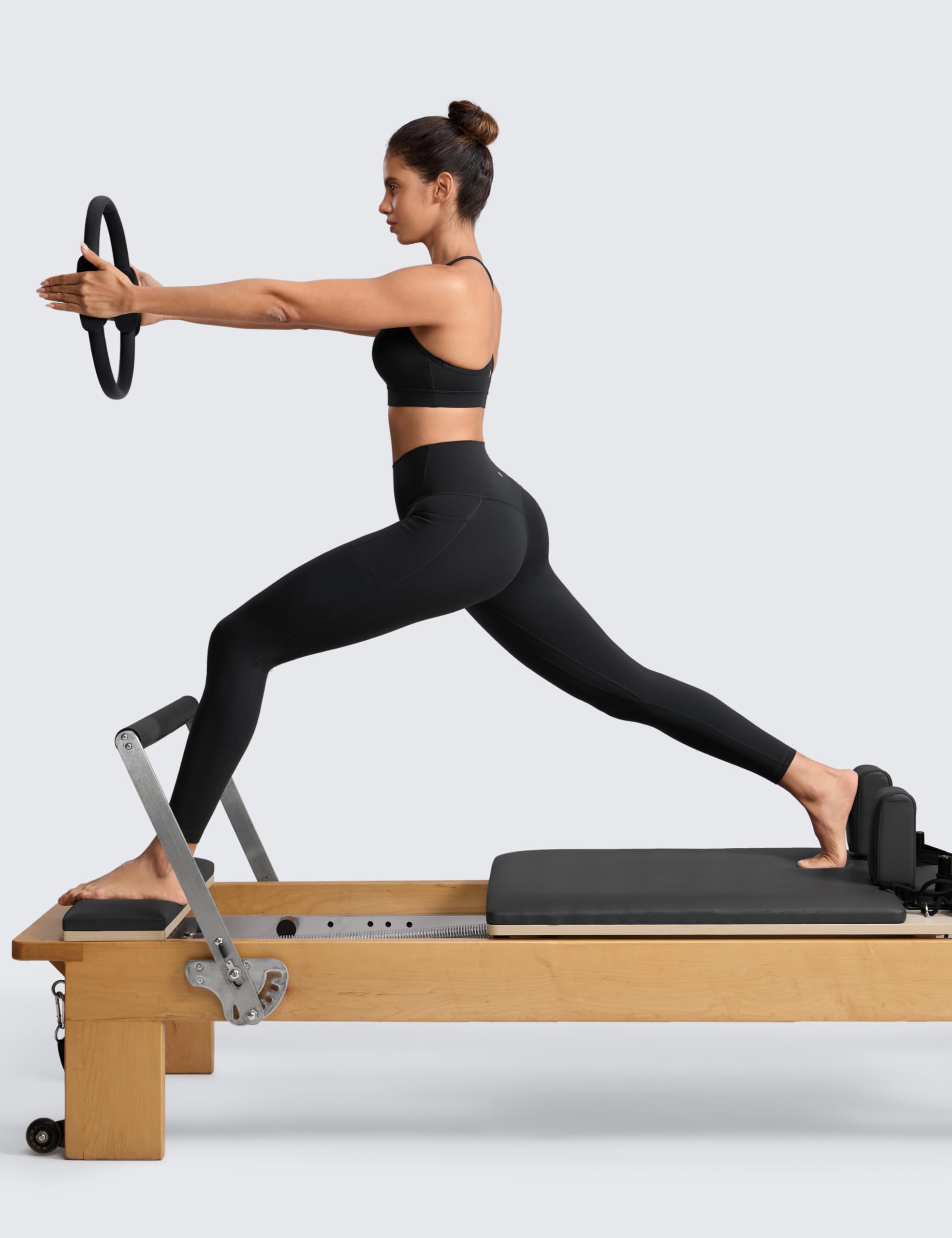 CRZ YOGA Butterlift Leggings con Bolsillos 64cm | Mantecoso Suave, Compresión Moderada, con Bolsillos laterales, Entrenamiento, Pilates, Cintura Alta, para Mujer