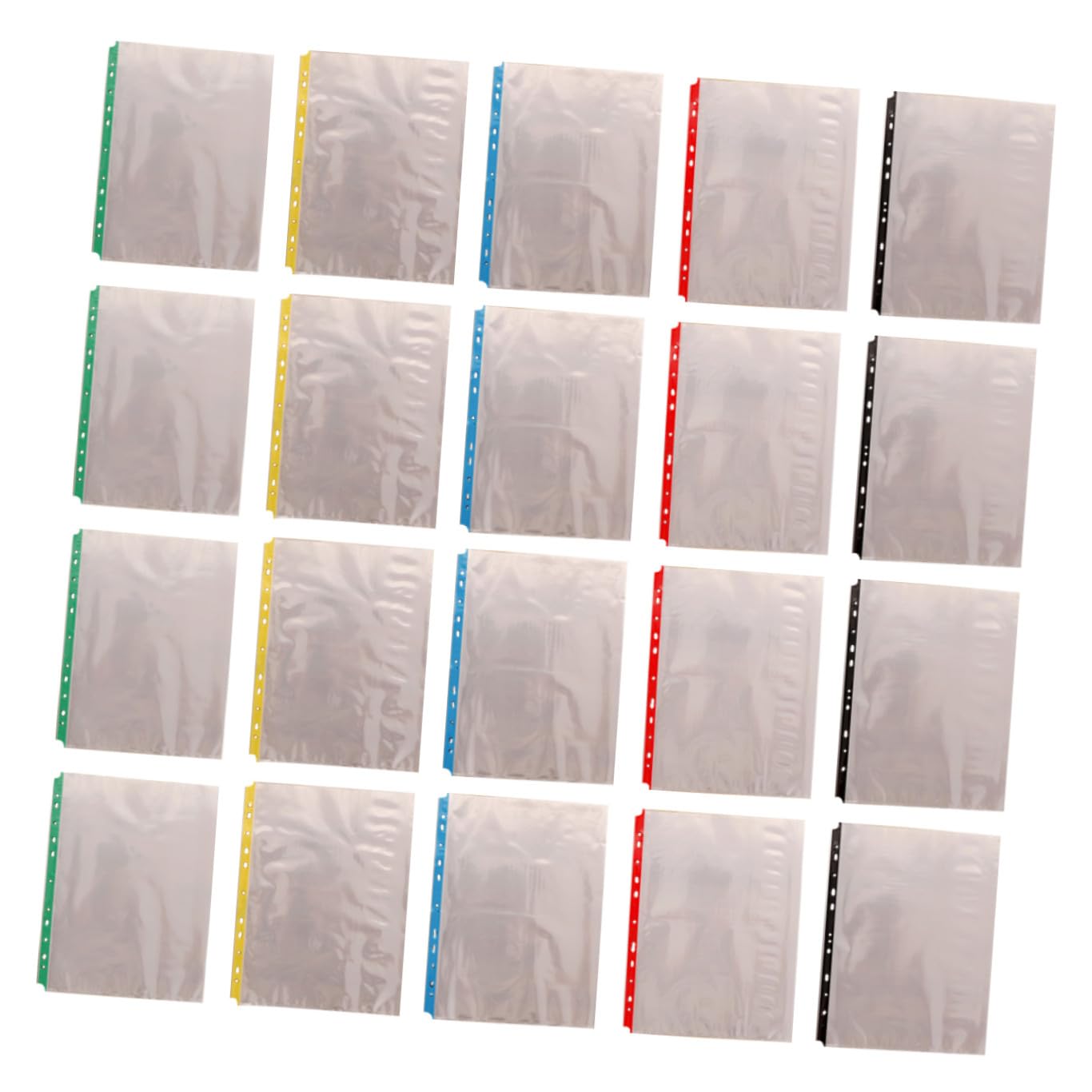 Protector para Carpetas STOBOK Transparentes de Oficina y Documentos 100u 8