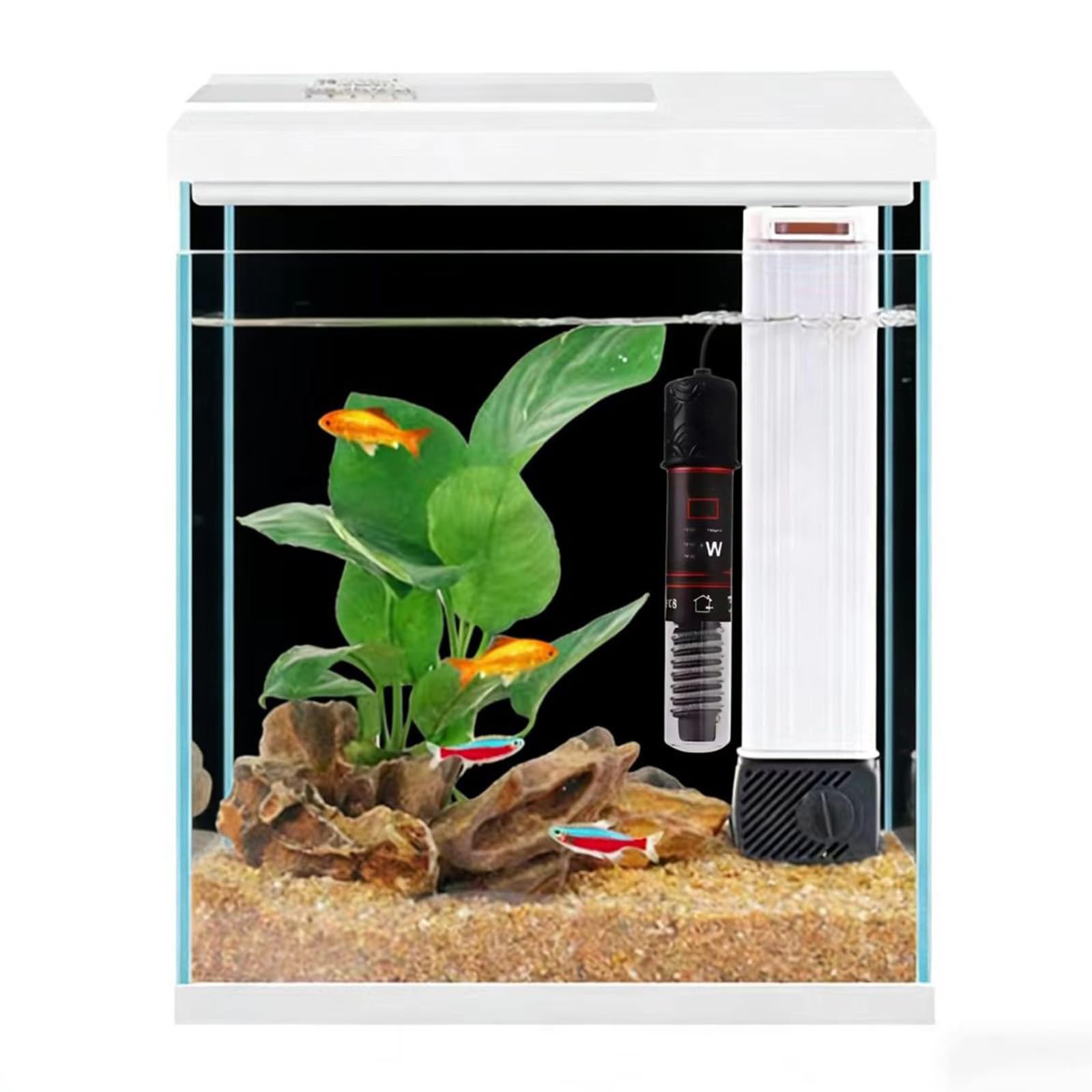 Aquarium Betta filtrant lumineux et autonome petit modèle 7,6L