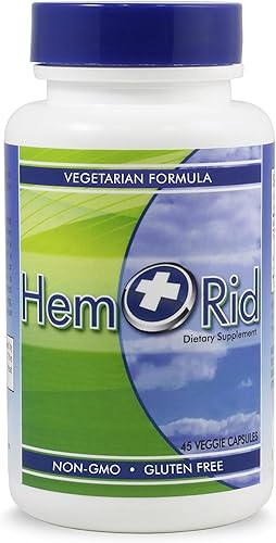 HemRid El mejor suplemento para hemorroides, reduce la picazón, la irritación, el sangrado, el ardor en 2-5 días, los ingredientes clínicamente