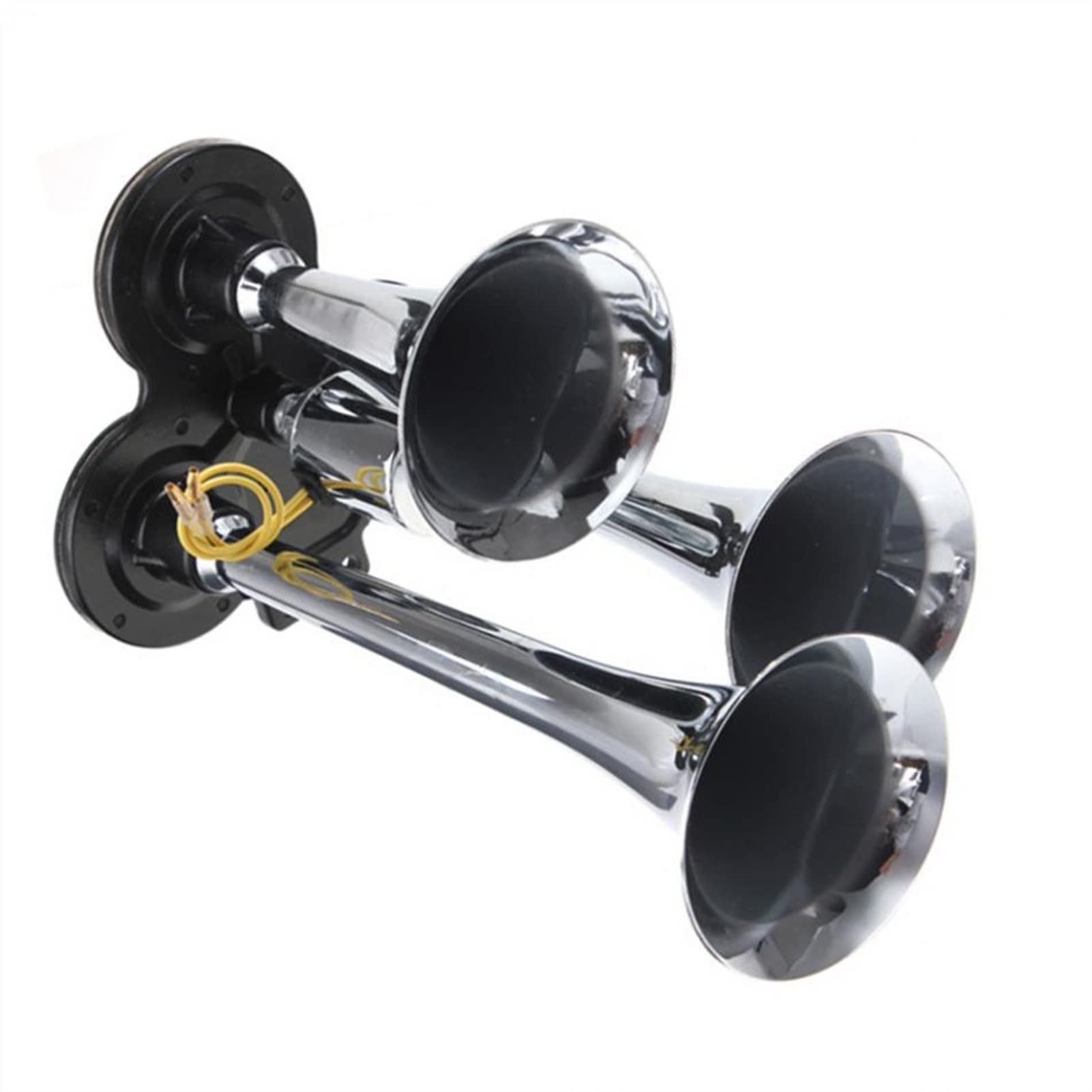 altoparlanti a gas per camion, automobili, navi Tromba d'aria for treno a tripla tromba super rumorosa 12V / 24V 110-135dB for vagone ferroviario for barche Nuovo