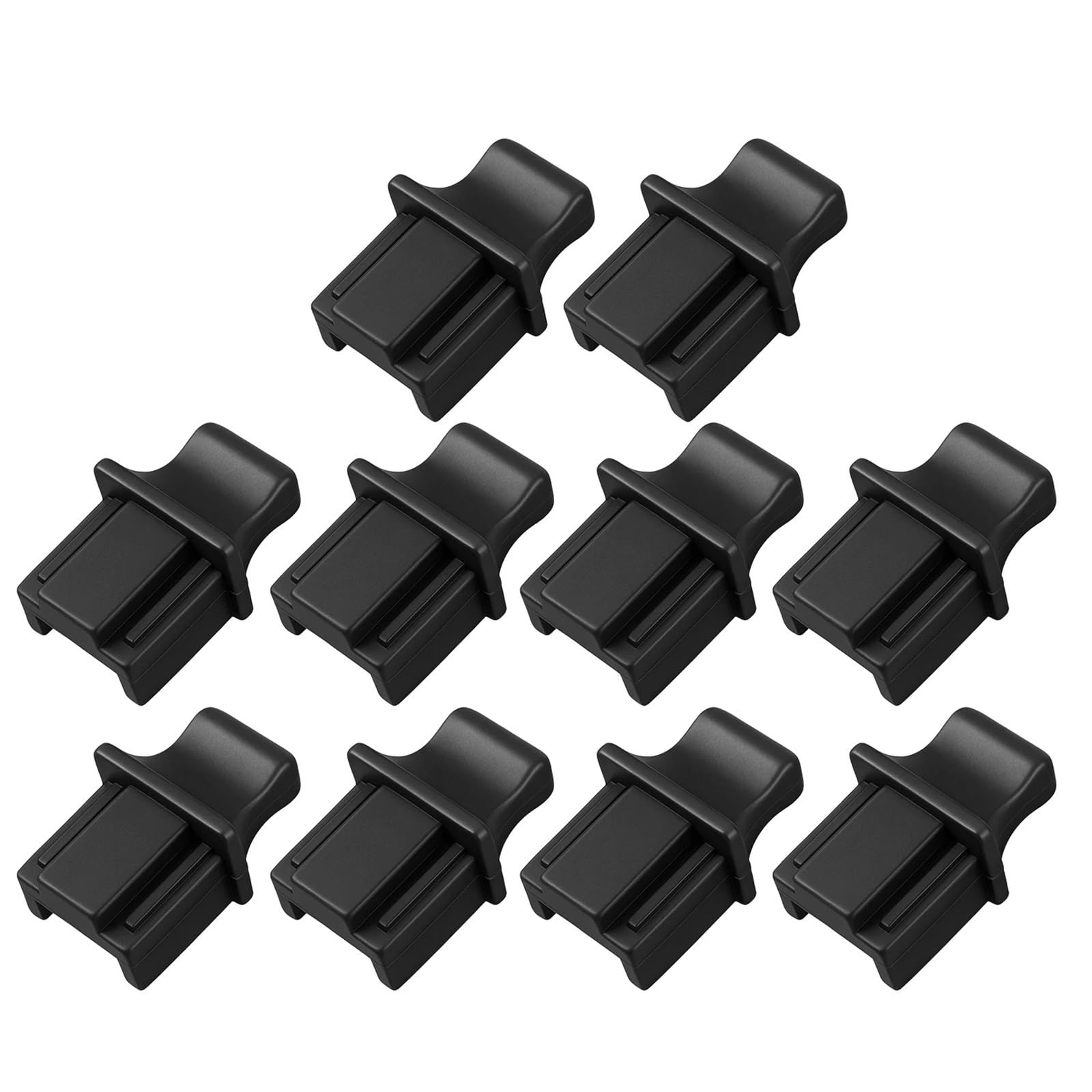 RJ45 Anti-Staub-Abdeckkappen, Ethernet-Hub-Port, RJ45, Staubschutzkappe, Schutzstecker für Hubs, Switches (schwarz), 80 Stück