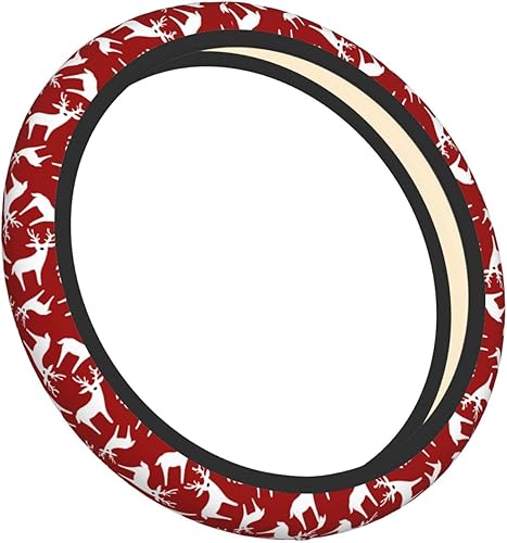 Miniatura 47 de Funda universal para volante de Navidad de 15 pulgadas, accesorios de automóvil, protector para mujeres y hombres Navidad 08,Navidad 01,Navidad