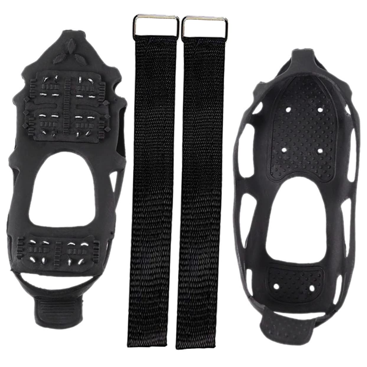 SHERCHPRY 1set - Ice Grippers for Shoes TPE and Traction Cleats for Climbing Hiking Fishing and Activities Lightweight Easy to Use Comfortable