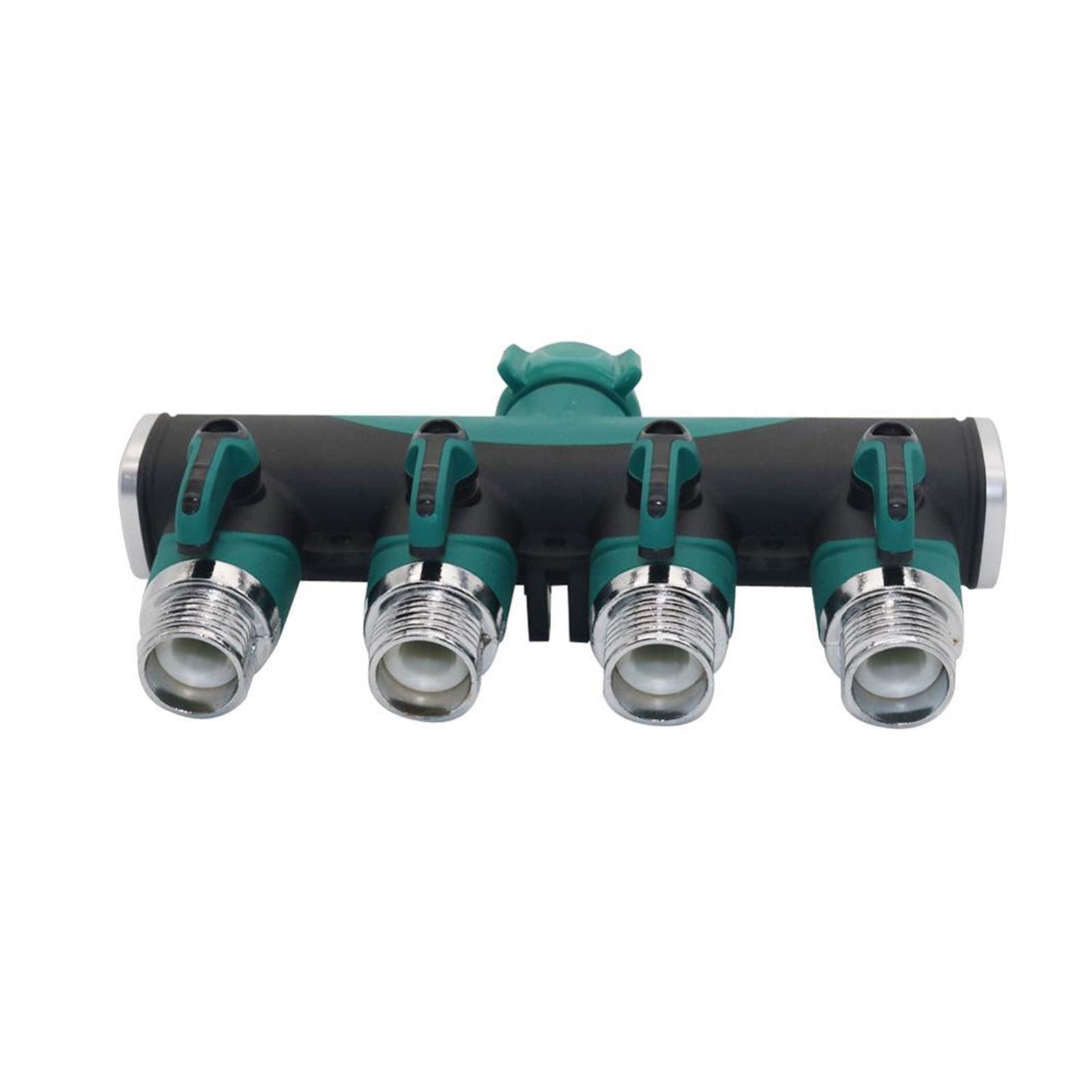 Interruttore della valvola a sfera 3/4 "Irrigazione Deviatore in metallo da 1 a 4 Valvola Raccordo per tubi Distributore Acquario Valvola Acqua Americana Filo standard 1 pezzo