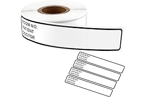 Patient Identification Binder Spine Labels for Medical Charts
