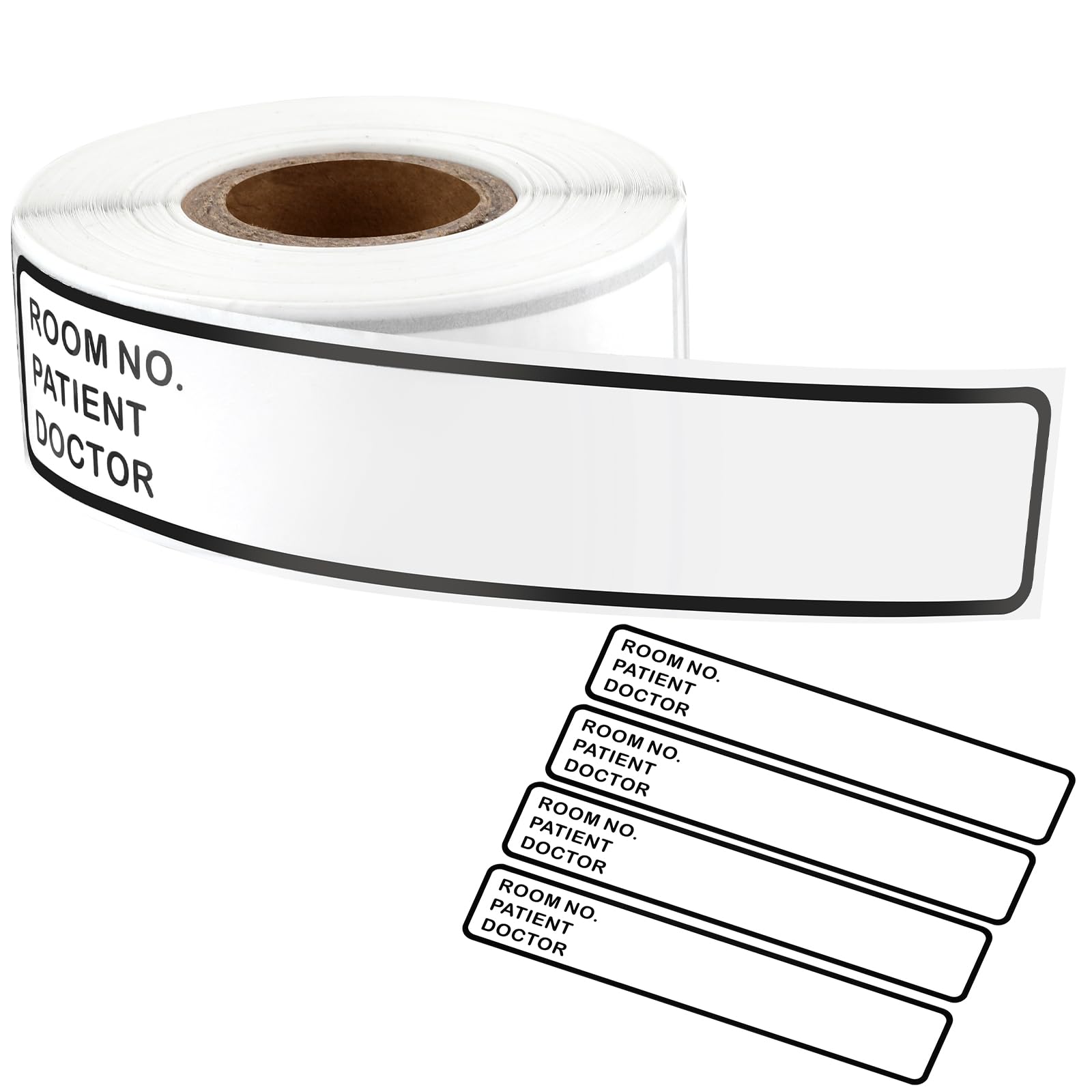 200 Pieces Binder Spine Stickers Patient Chart Binder 5.37 * 1inch Patient Id Adhesive Medical Chart Labels for Medical Chart Labels Storage Bins(Room No. / Patient/Doctor)