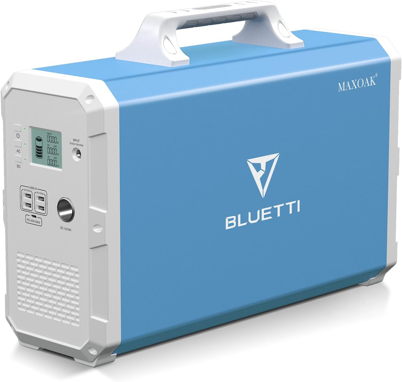 BLUETTI EB240 Portable Power Station 2400Wh/1000W Solar Generator, W/ 2 AC Outlets Emergency Battery Backup for Outdoor Camping RV Home Use, EB240-BLUE