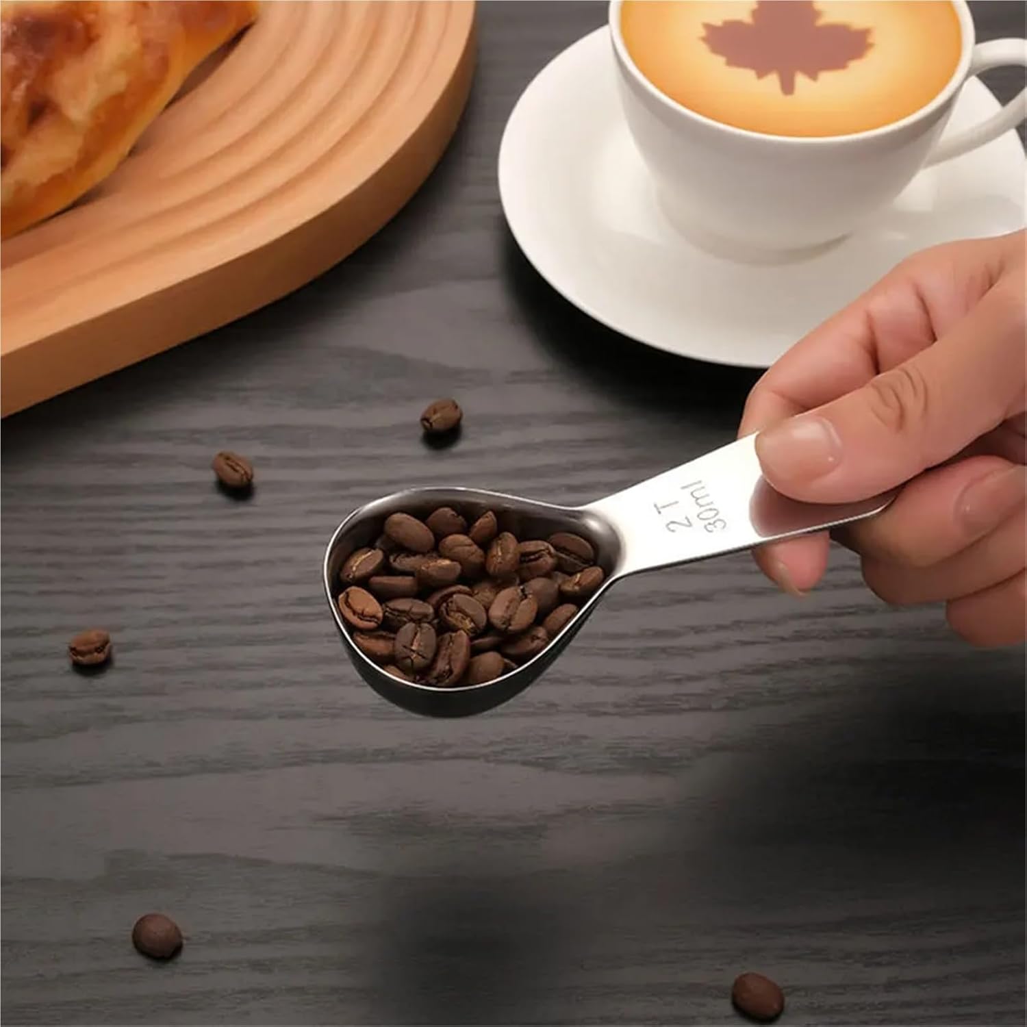 Coffee Measuring Spoon 10PCS Stainless Steel Measuring Spoons - For Kitchen Baking/Cooking (Liquid/Powder) For Coffee Tea, And More(30ml)