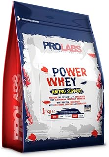 PROLABS POWER WHEY AMINO SUPPORT – 1 Kg - Cookies&Cream - Proteine del siero di latte – Con aminoacidi – Crescita muscolare - Elevato valore biologico - Ottimo per gli sportivi