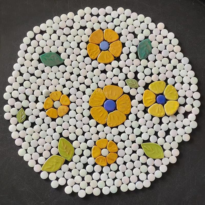 Piastrelle Mosaico Rotonde Iridescenti - 500g, Verde | Per Decorazioni Fai Da Te - Foto 9